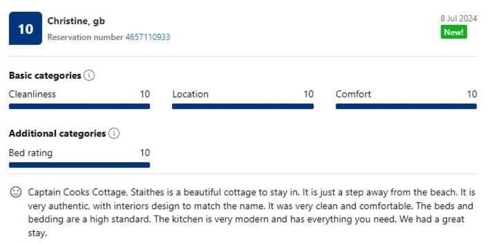 Letaway - Captain Cook'S Cottage, Staithes Exterior photo